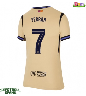 Barcelona Ferran Torres #7 Bortatröja Kvinnor 2025-26 Kortärmad